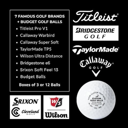 7 top personalized golf ball brands - Titleist Pro V1, Callaway, TaylorMade TP5, Bridgestone, Srixon, Wilson 7 top personalized golf ball brands - Titleist Pro V1, Callaway, TaylorMade TP5, Bridgestone, Srixon, Wilson.