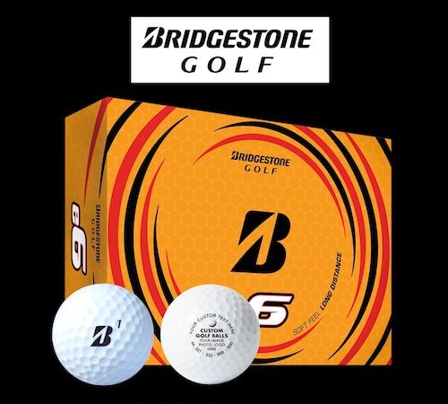 Custom printed personalized Bridgestone e6 golf balls Custom printed personalized Titleist Pro V1 golf balls
