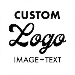 Custom logo, image & text.
