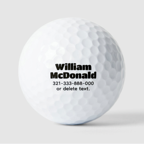 Design your own personalised golf balls. TITAN font extra bold text custom golf balls. Heavy, friendly typeface. Your name on a golf ball Design your own personalised golf balls. TITAN font extra bold text custom golf balls. Heavy, friendly typeface. Your name on a golf ball.