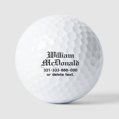 WEDDING font ornate, gothic text custom golf balls. Elegant, decorative typeface. Create your own personalised golf balls with name WEDDING font ornate, gothic text custom golf balls. Elegant, decorative typeface. Create your own personalised golf balls with name.