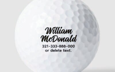Handwriting Text Custom Golf Balls