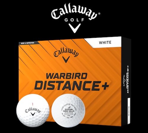 Callaway Warbird Distance+ custom golf balls.